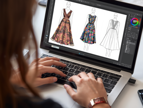 Mithilfe von Tech Packs eine Modekollektion erstellen, digitale technische Zeichnung